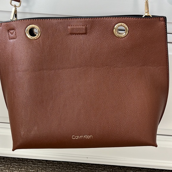 NWOT Calvin Klein Brown Purse - Picture 3 of 11
